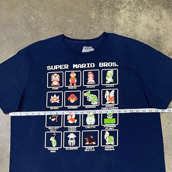 Nintendo NES Super Mario Bros Character Graphic Tee T-Shirt - Picture 5 of 7